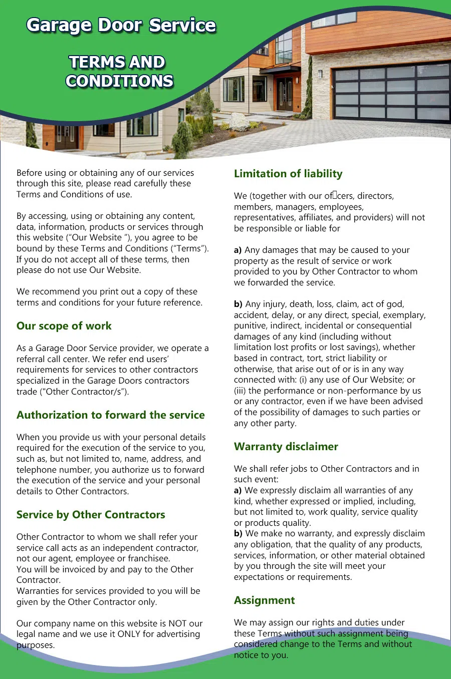 Neighborhood Garage Door Indianapolis, IN 317-661-4701